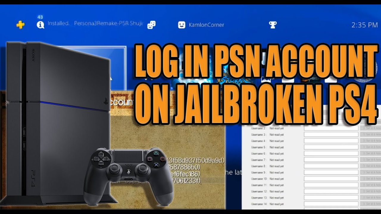 Как войти в свою учетную запись PSN на взломанной PS4 | Полное руководство по офлайн-активации 20...