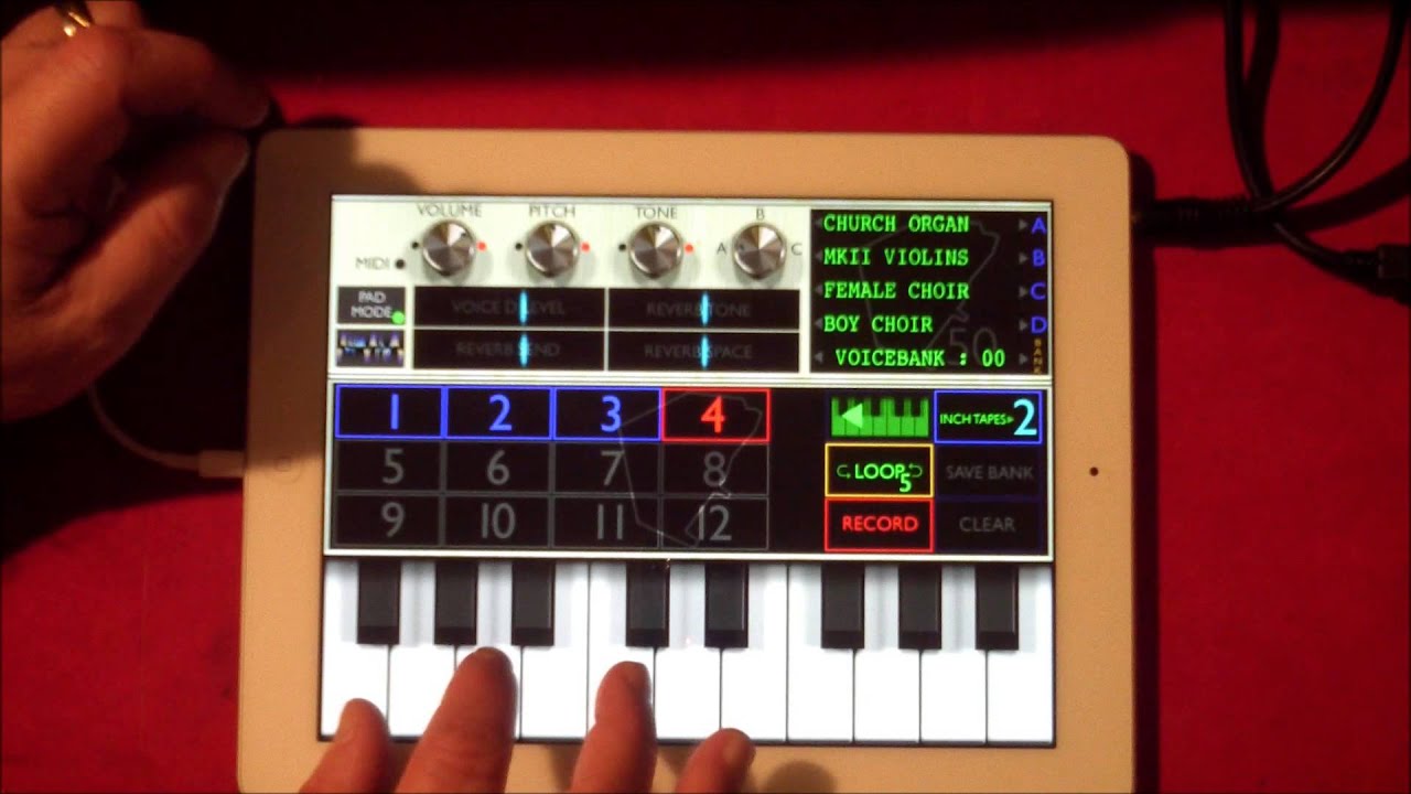 Mellotronics M3000 50th Anniversary Edition, демонстрация и обучающее видео для iPad