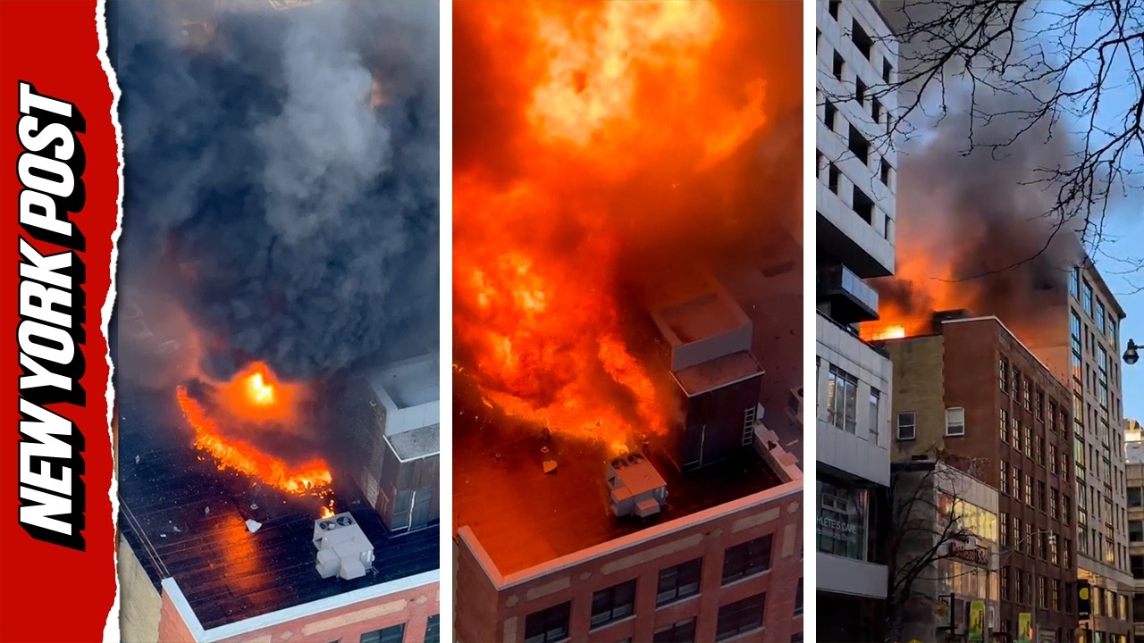 Ruptured Propane Cylinders Explode Off the Top of Toronto Building