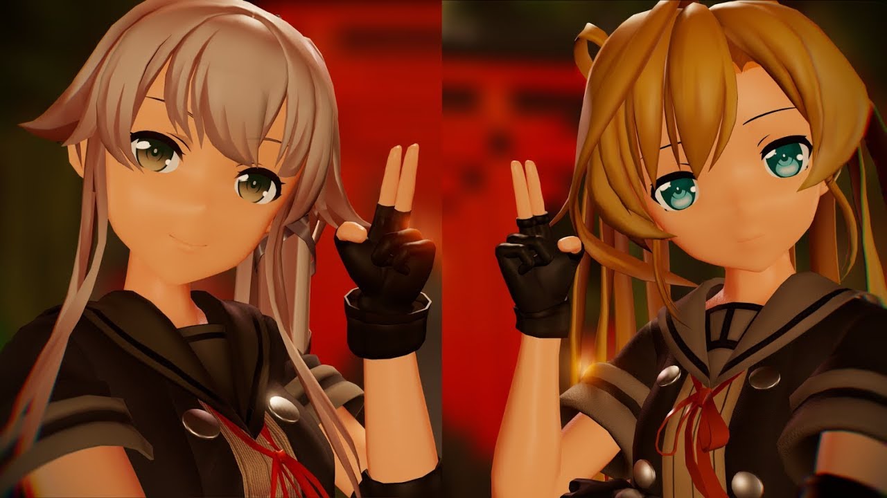 【MMD艦これ】つみ式・由良改二と阿武隈改二で宵々古今 / Yoiyoi Kokon【4k】