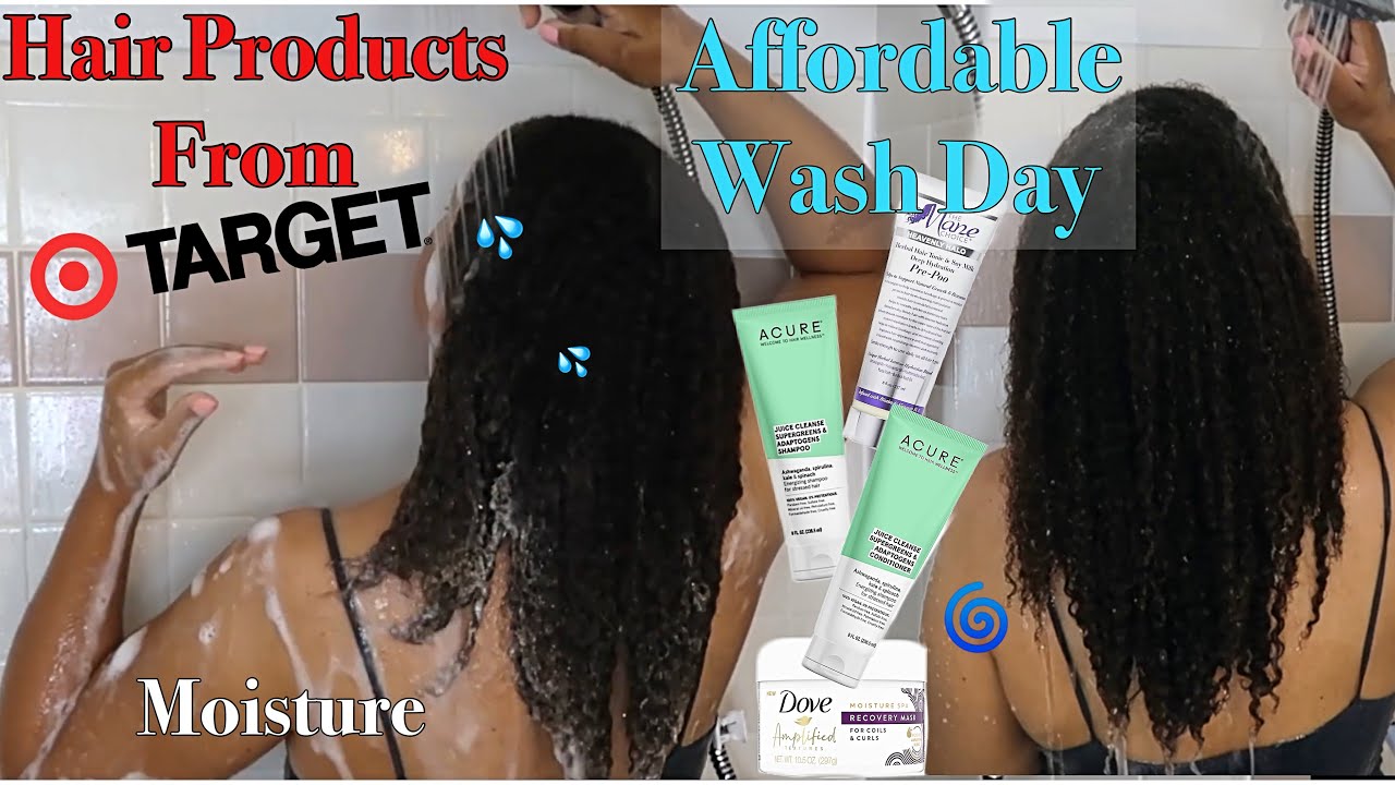 Moisturizing 💦  Drugstore Wash Day For Natural Hair  -  Natural Hair Care Affordable Products