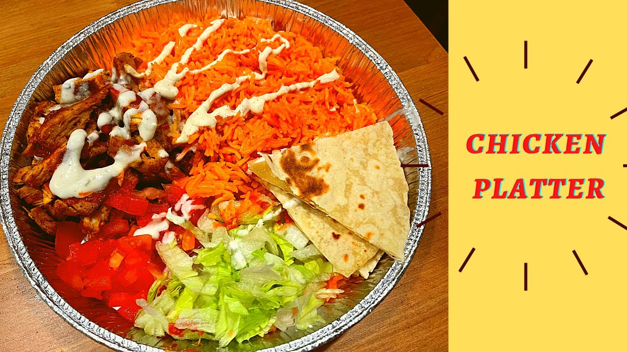 Halal Guys Chicken Platter |  How to make halal guys chicken and rice