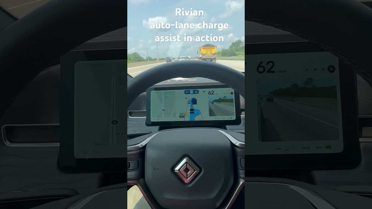 Rivian R1S Gen2 - Auto Lane Change in action.
