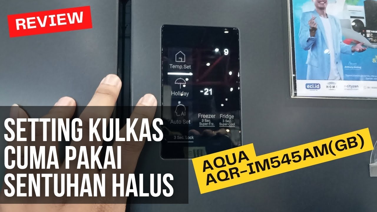 Tutorial Setting Kulkas Multi Door AQUA AQR-IM545AM