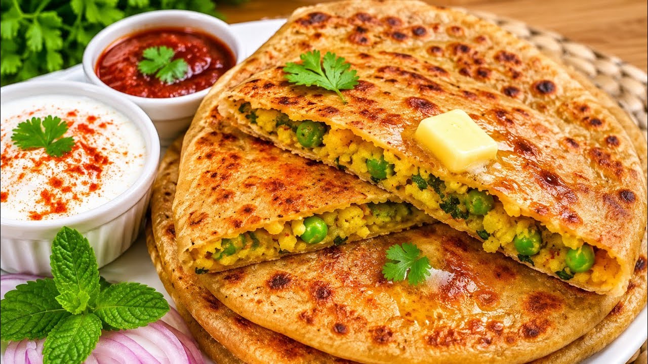 Aloo Matar Ka Paratha | Instant Aloo Paratha Recipe by Tasty Food with MZ