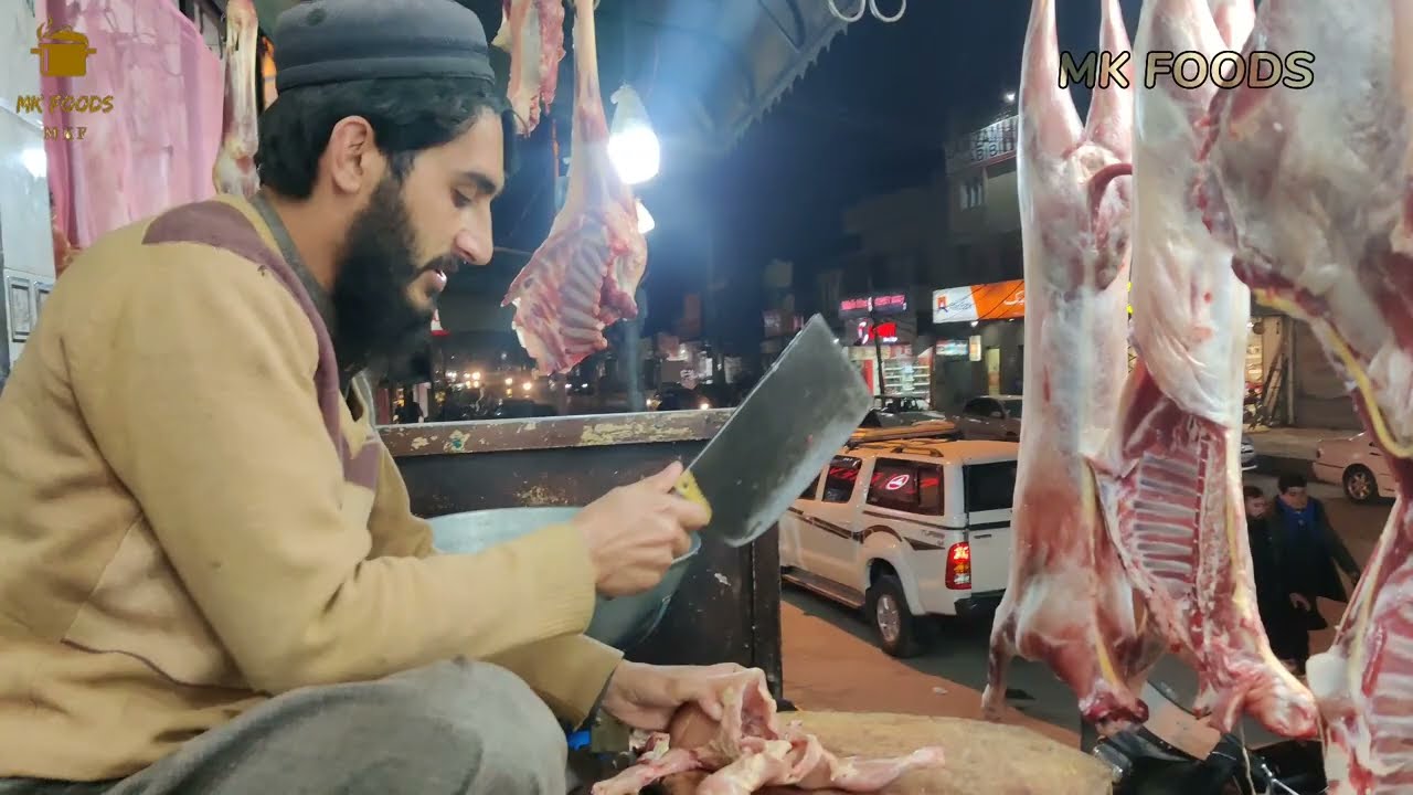 (White Chicken Karahi)Al Hussain Chargha House Mardan |MK FOODS PAKISTANI STREET FOOD I