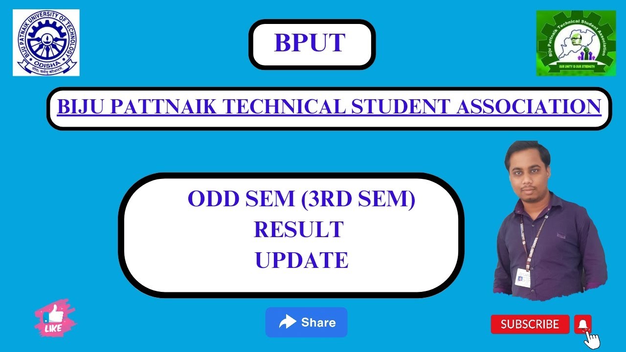 ODD SEM (3RD SEM) RESULT UPDATE #bput #btech