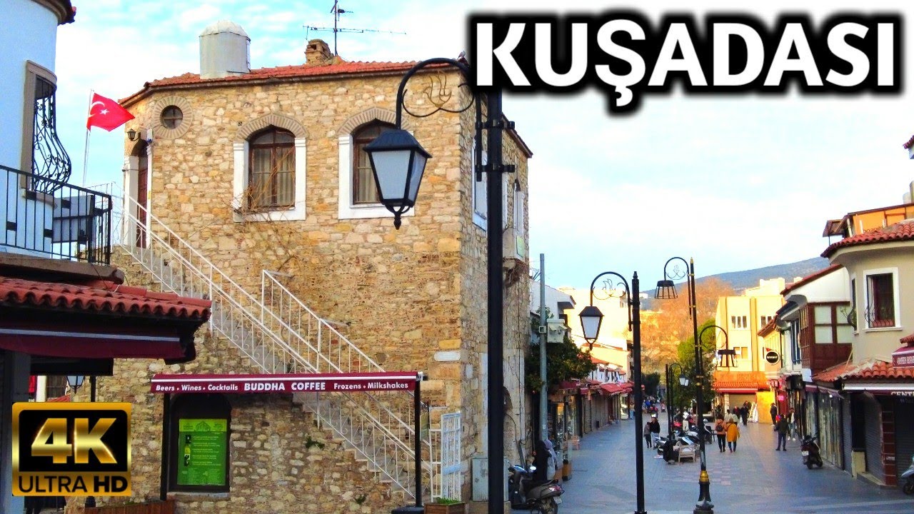 KUŞADASI AYDIN TÜRKİYE WALK | OLD TOWN BAZAAR and BAR STREET | CLOTHES BAZAAR DAY | 21 February 2024