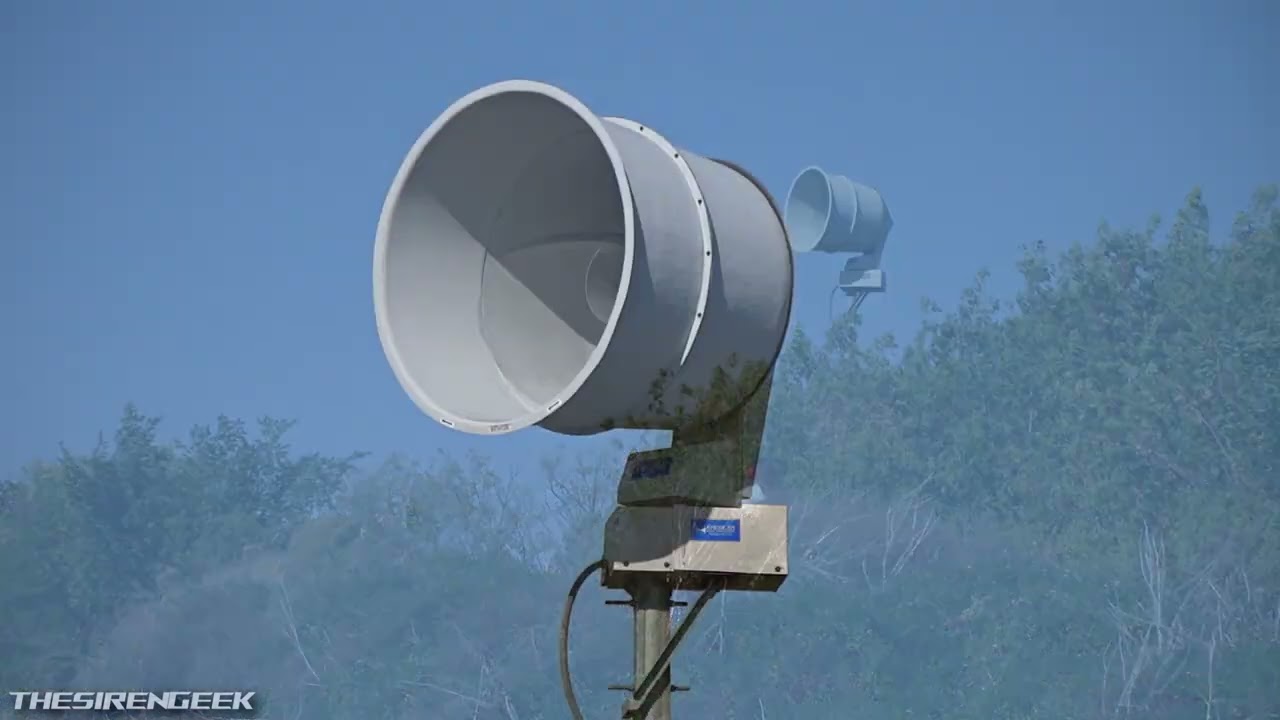 ASC T-135 Tornado Siren Test - Alert - Hudson (St. Croix Co.), WI