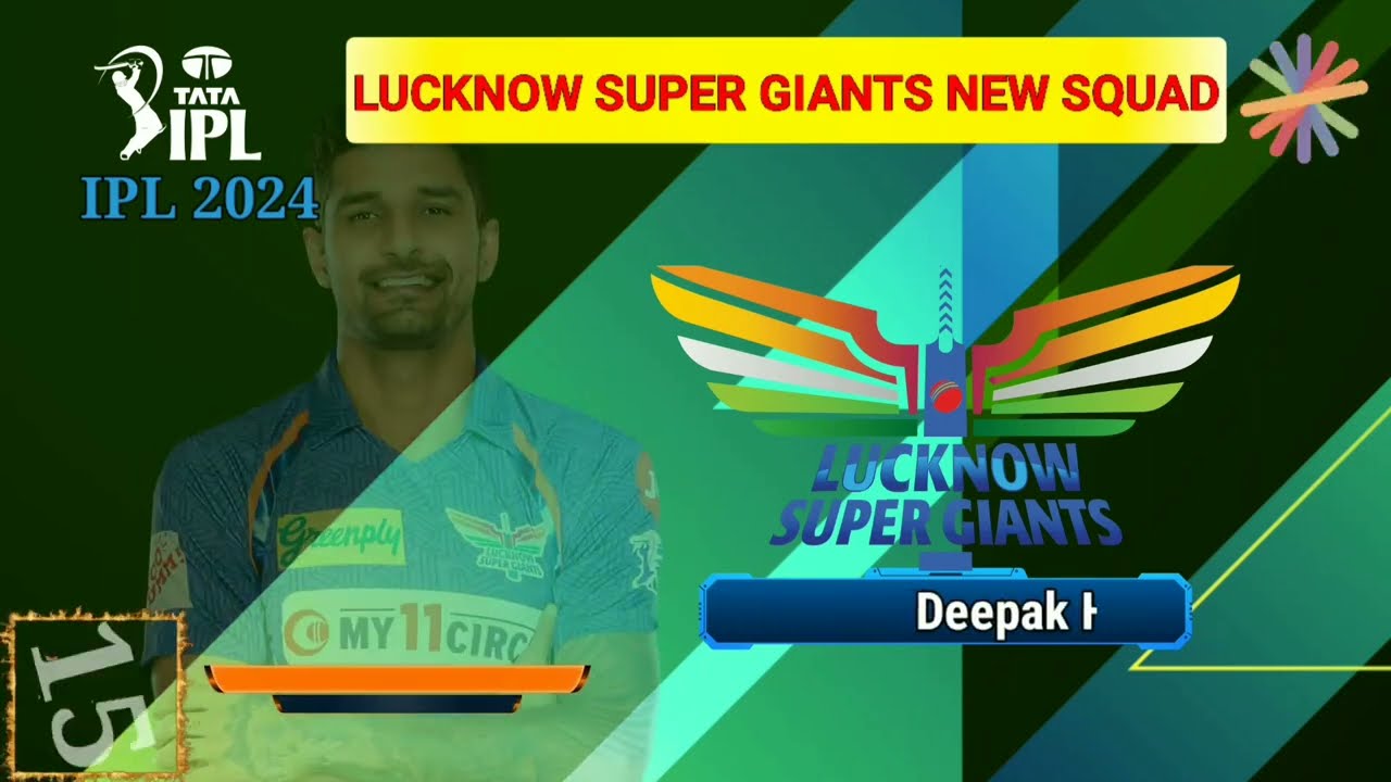 IPL 2024 | Lucknow Super Giants 2024 Squad | LSG New Players 2024 | LSG Team 2024 Players List