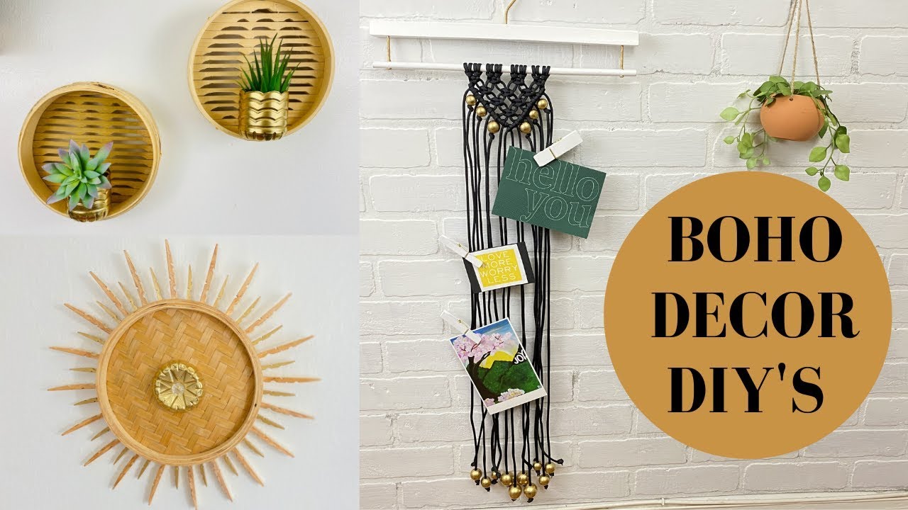 PART TWO-DOLLAR TREE BOHO DECOR DIY/2020 BOHO DECOR DIY/USING UP WHAT YOU HAVE
