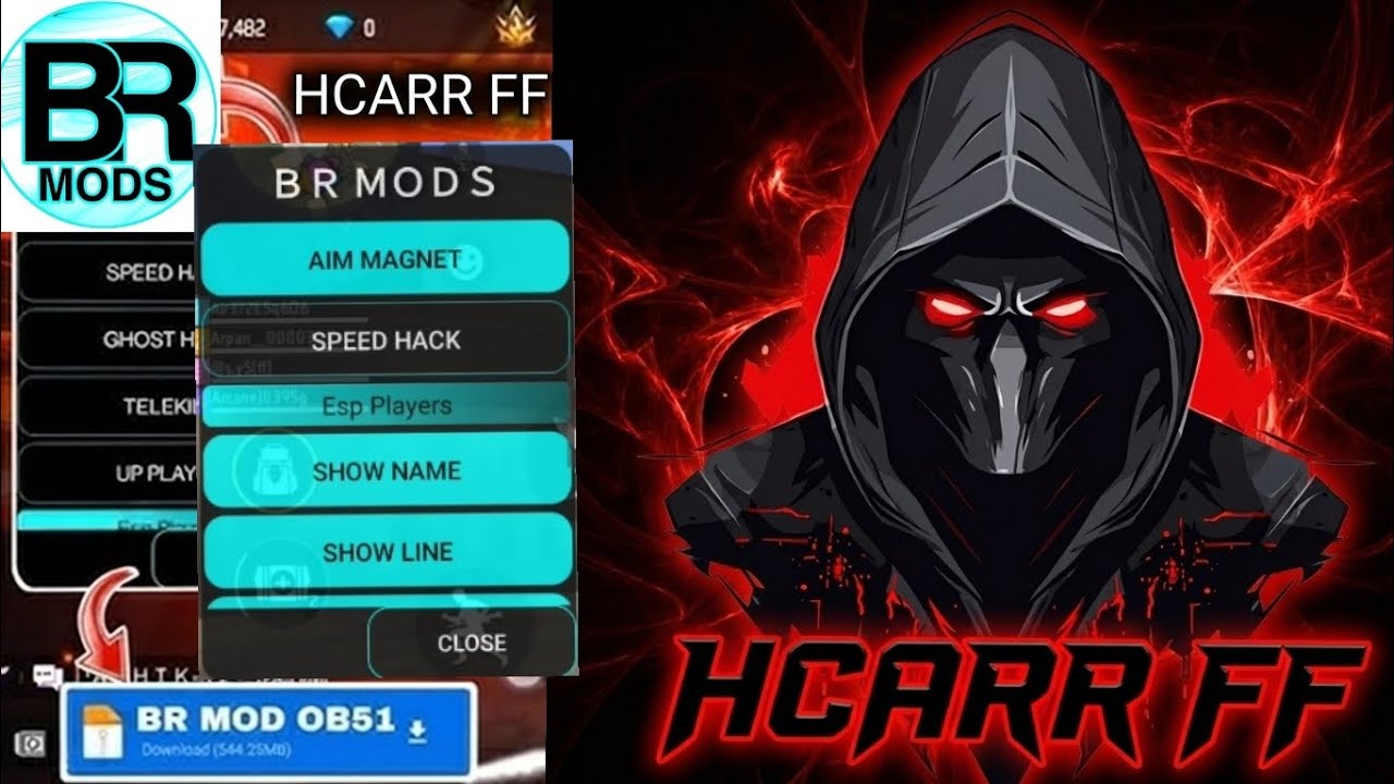 BR Mods Free Fire Hack Unlimited Menu UnlockRoot Device Hack 2026 OB51♨️🛑