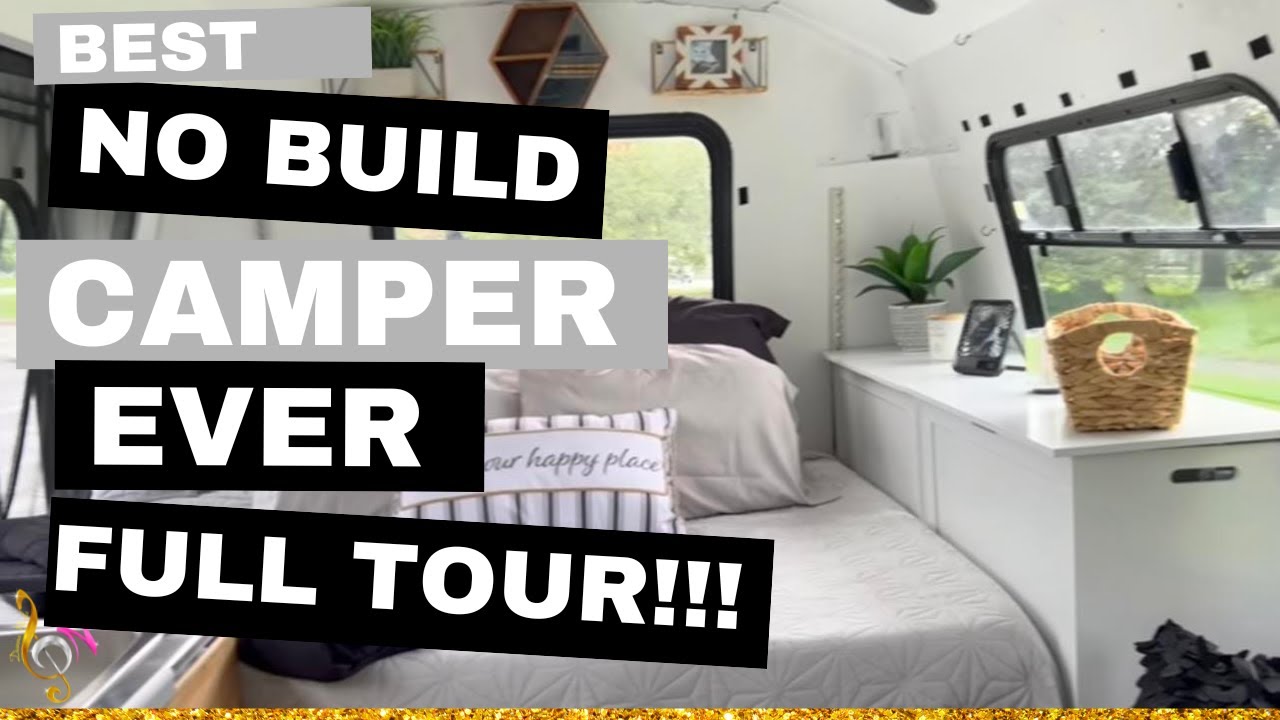 SHUTTLE BUS CAMPER CONVERSION FULL TOUR - NO BUILD!