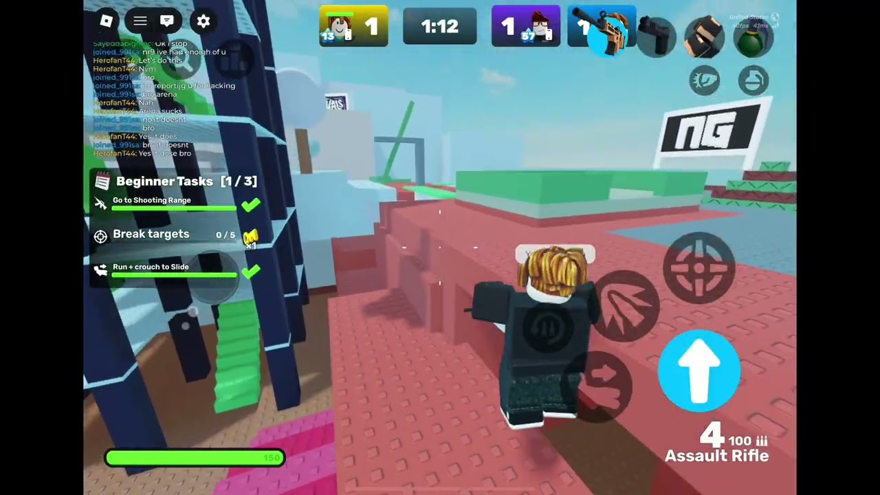 Herofan makes a new friend in Roblox 