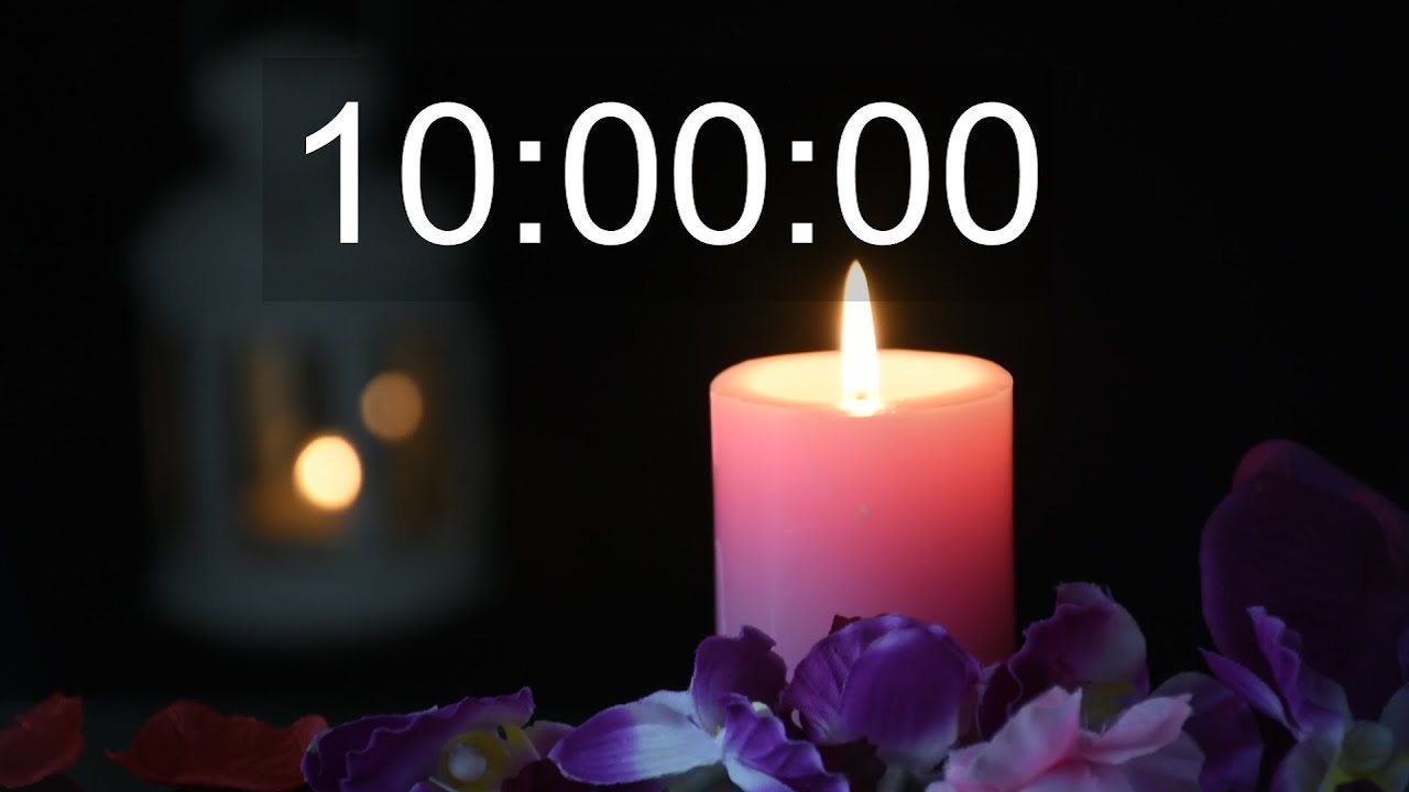 10 hour countdown (real candle video)