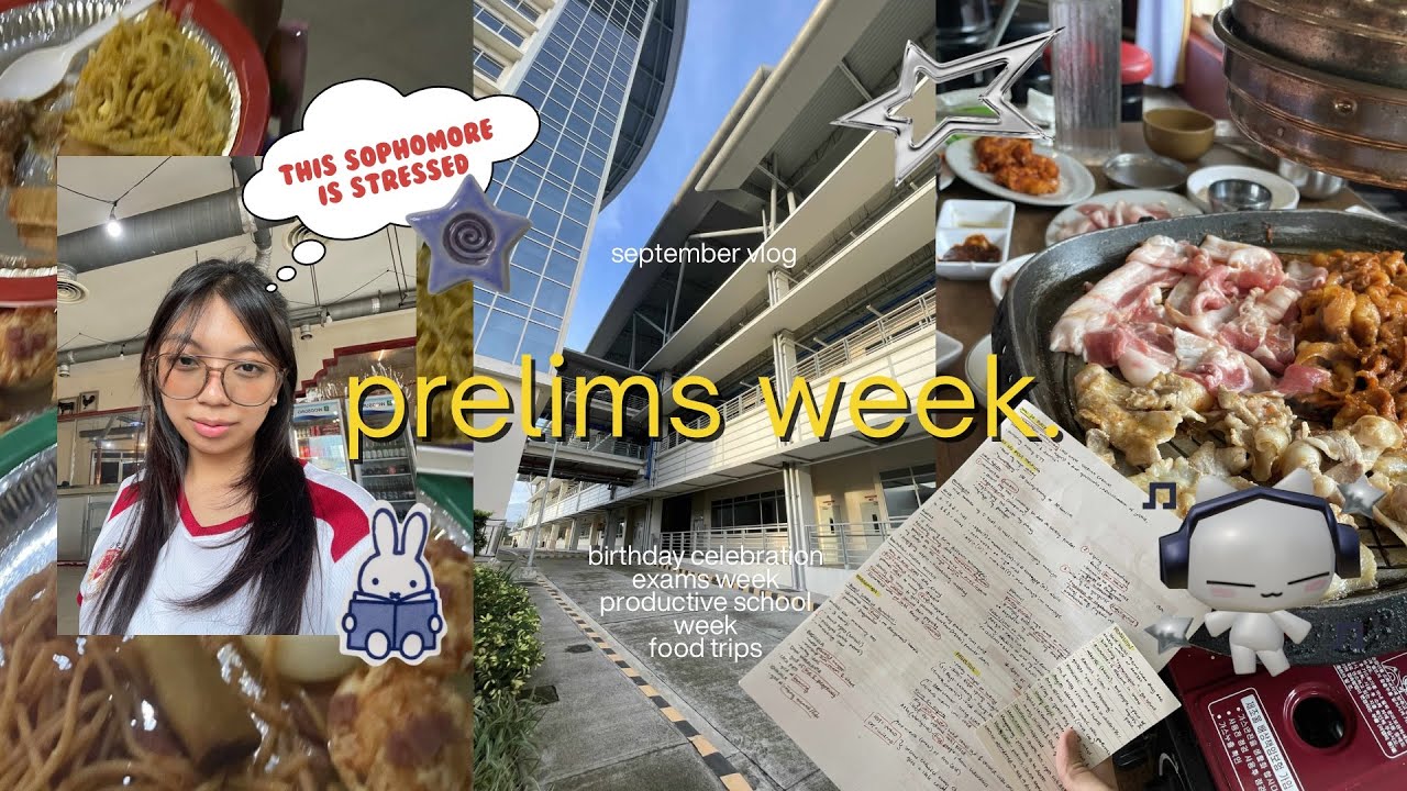 PRELIMS WEEK | productive uni college vlog, sophomore year, samgyup, study habits & tips