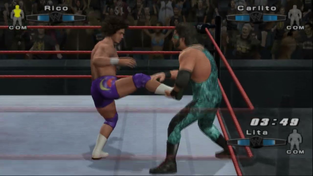 Carlito vs. Rico: WWE SmackDown! vs. Raw 2006 Gameplay