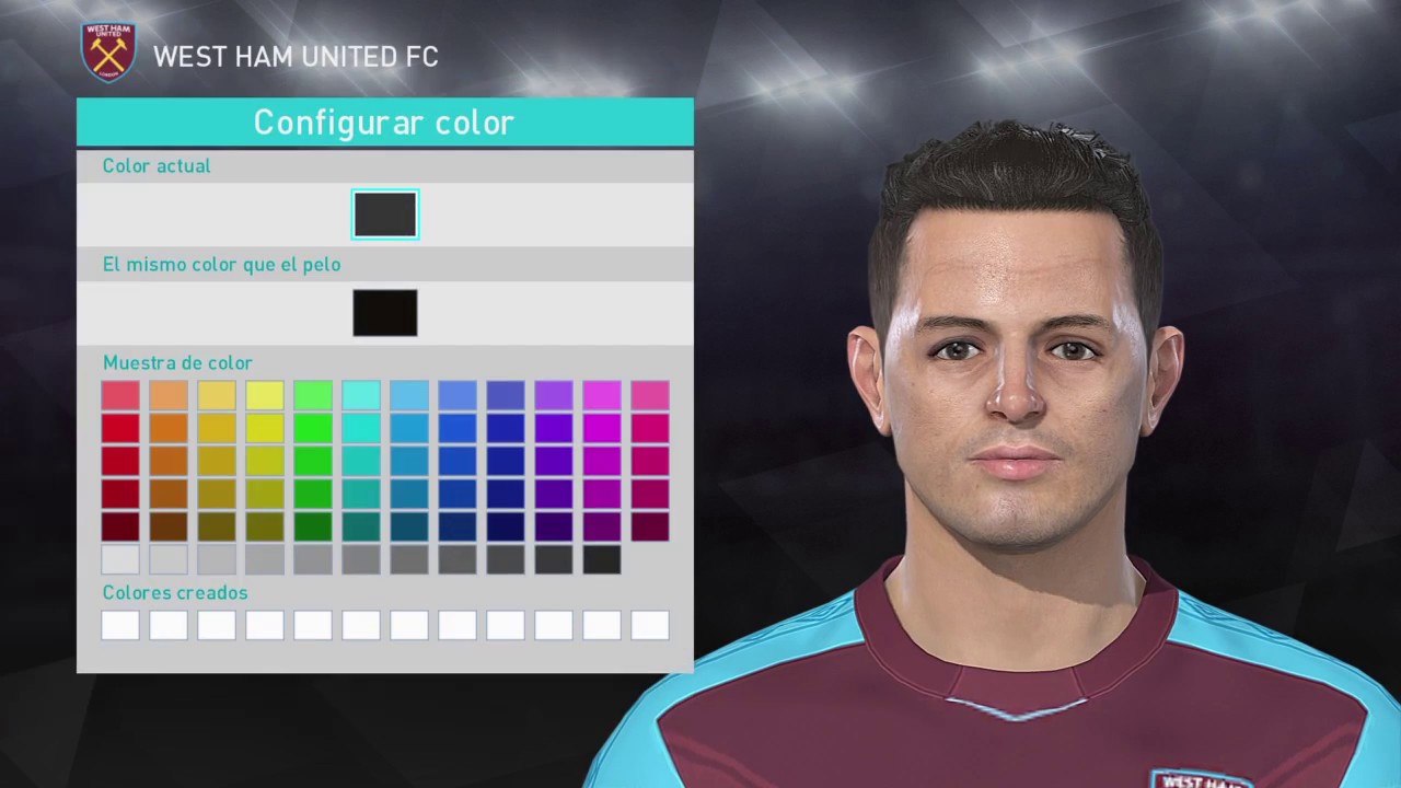 Javier Chicharito Hernandez face West Ham PES 2018