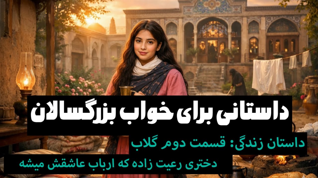🌕داستان زندگی برای خوابی عمیق🌔داستان گلاب/ قسمت دوم/ داستان ارباب رعیتی✨گوش کن و بخواب🌛