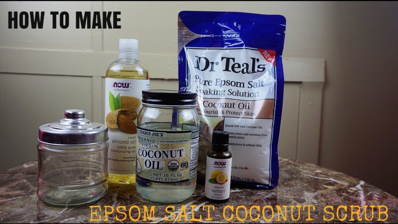 DR. TEAL’S EPSOM SALT |   DIY EPSOM SALT COCONUT SCRUB