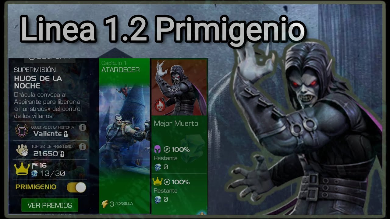 Guia Supermision - Hijos de la noche dificultad Primigenia camino 1.2