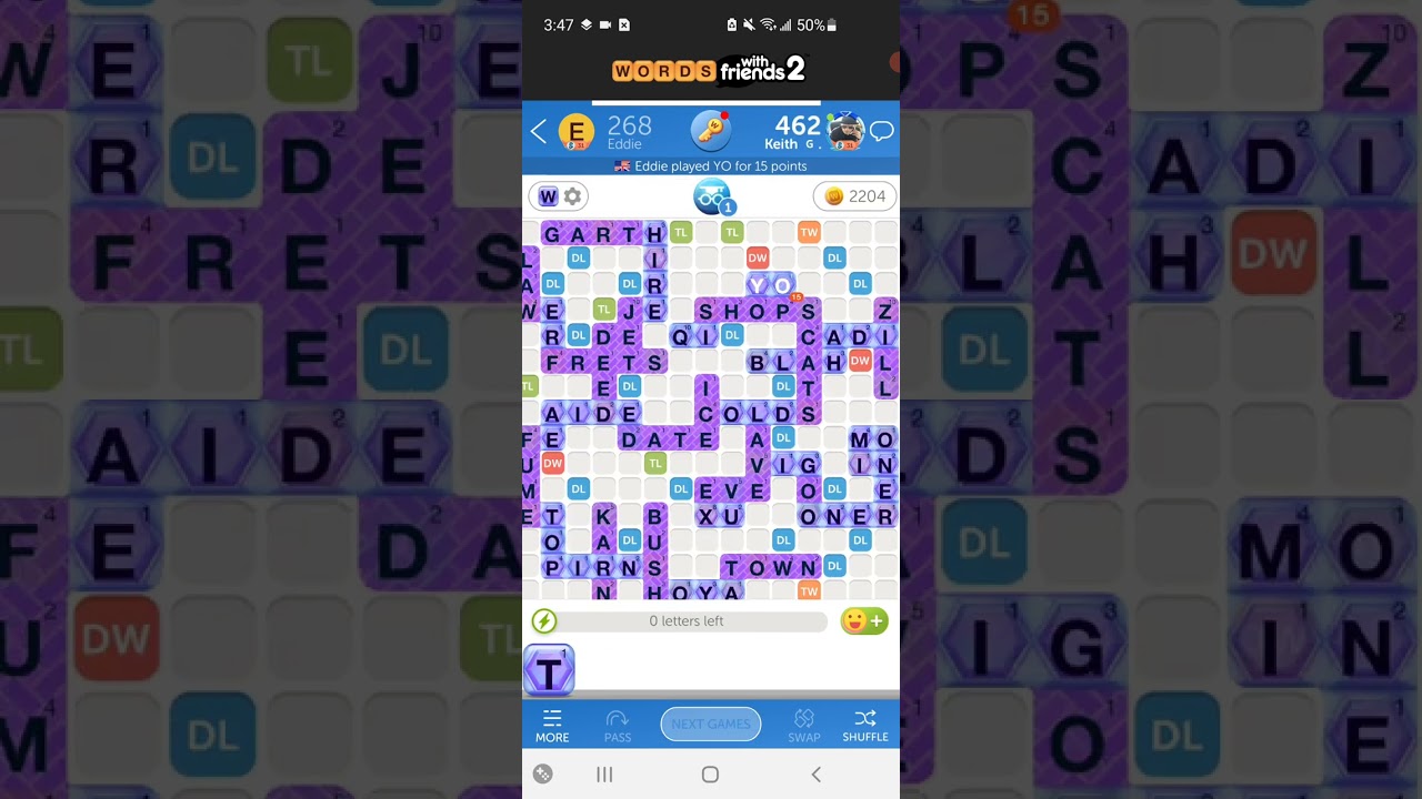 Words with Friends Clubs - 10,500 trophies in 20 minutes