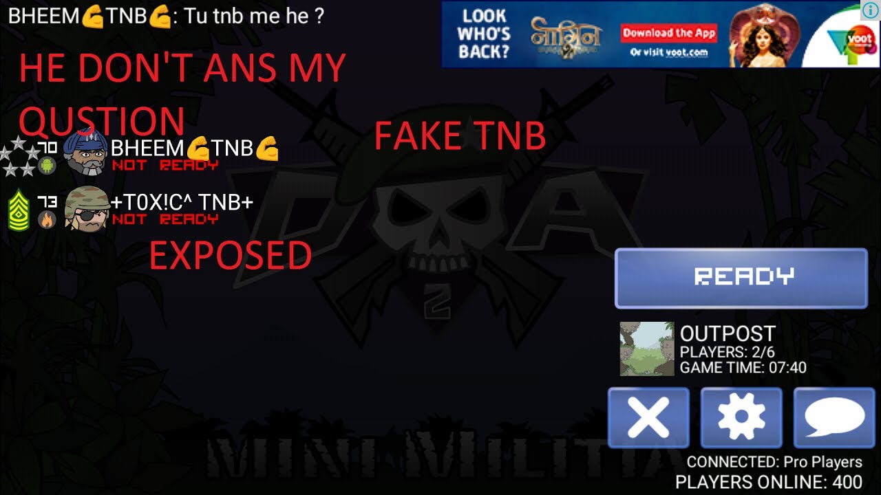 MINI MILITIA : EXPOSED FAKE TNB [ READ DESCRIPTION]