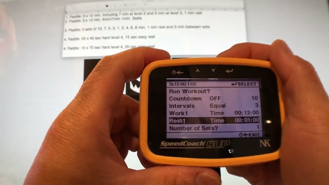 NK SpeedCoach- Interval Training #1