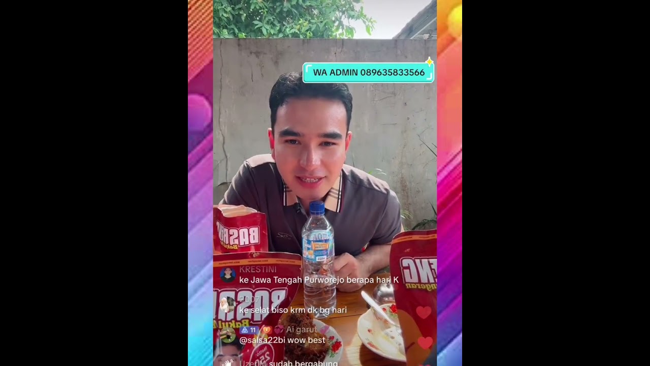 Hari lida tampak enjoy banget jual basreng kocak bikin ngakak