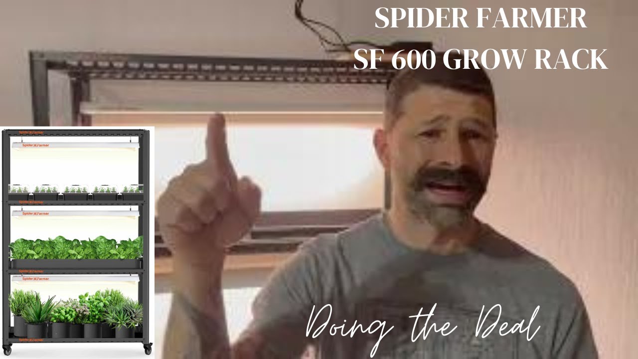 Spider Farmer SF 600 Grow Rack for indoor plants  Unboxing and Review
