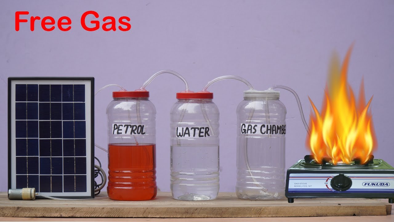Water into Gas | How to use free LPG Gas from water - at home