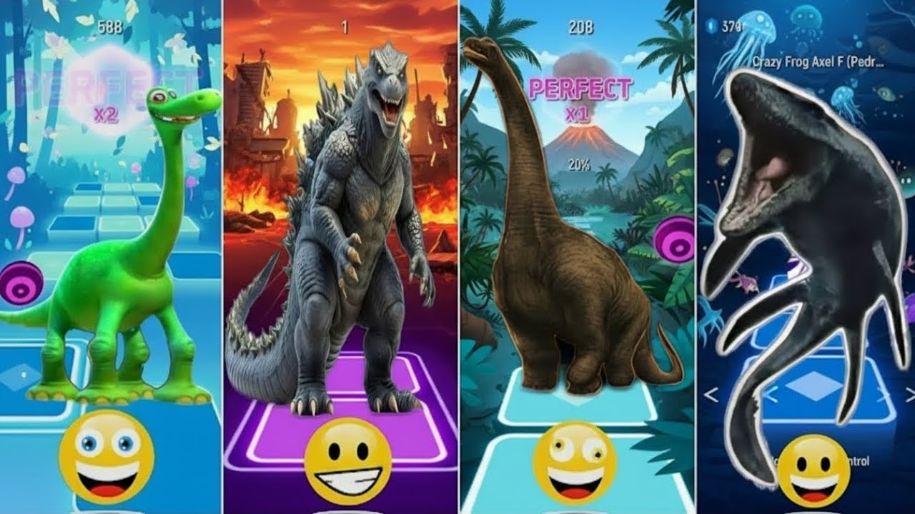 Tiles Hop: Godzilla vs KingKong – Ultimate Dance Battle 🎶🔥