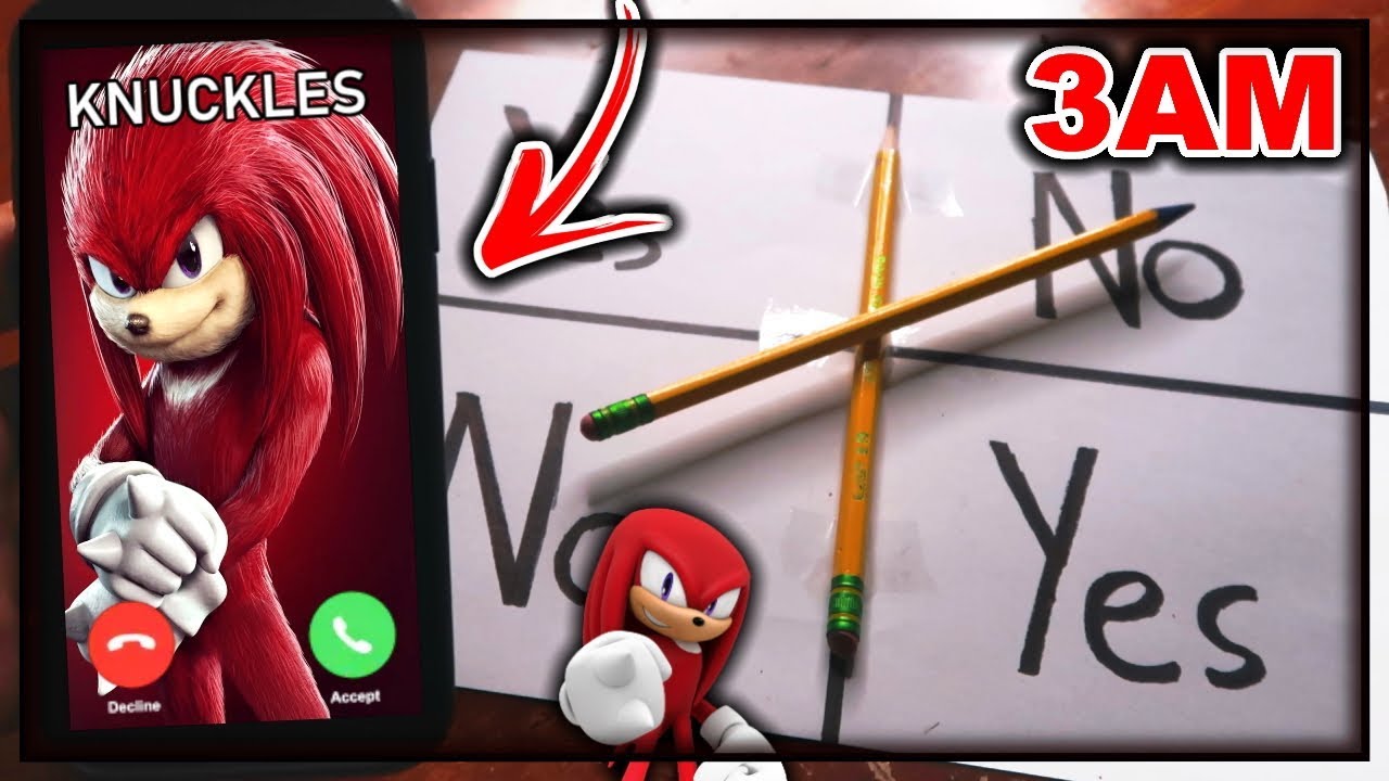 DO NOT PLAY CHARLIE CHARLIE WHEN CALLING KNUCKLES (FROM SONIC THE HEDGEHOG) AT 3AM! *THIS IS WHY*