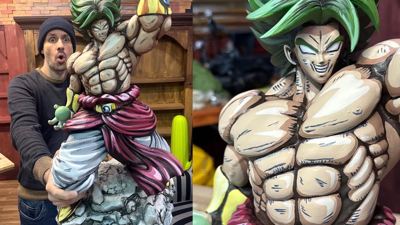 🟢 Imprimiendo en 3D FIGURA GIGANTE de BROLY + Post Procesado y PINTURA TOP ✌️- Dragon Ball Z