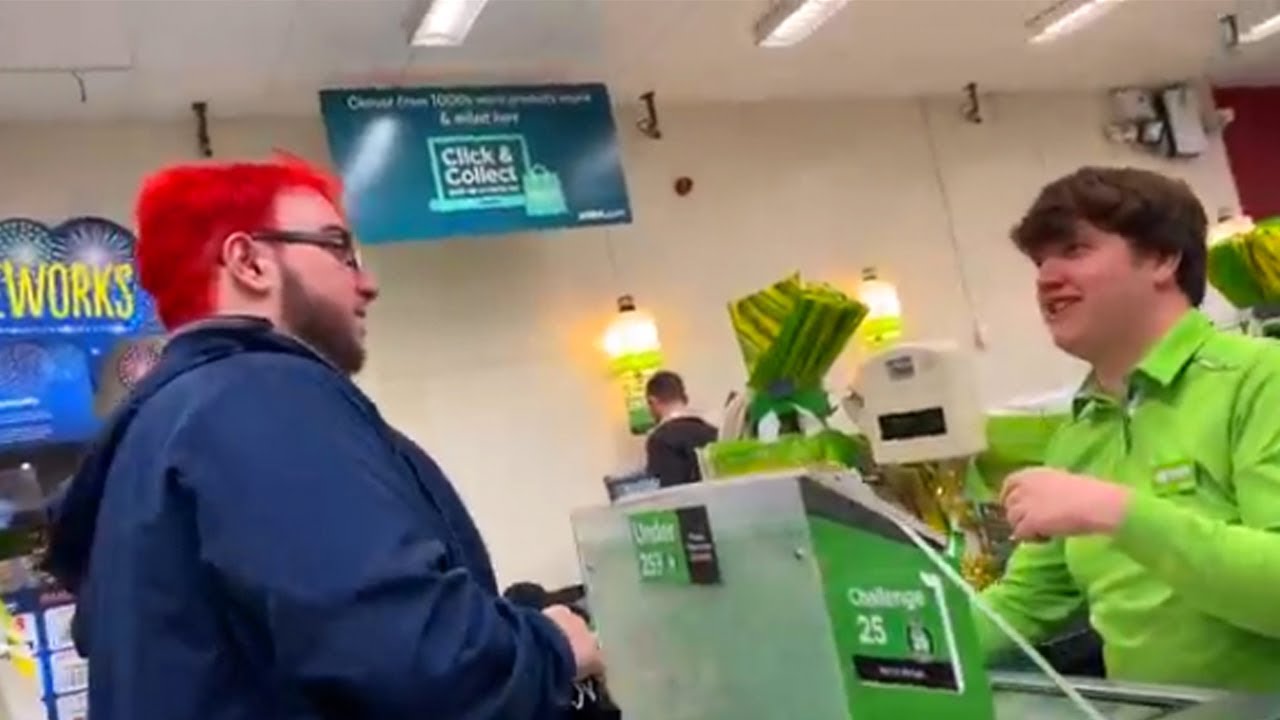 i dyed my hair red and went to asda