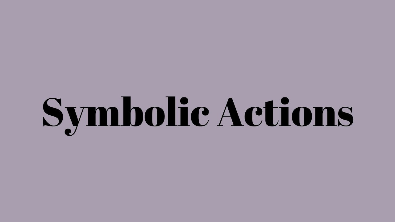 Symbolic Actions