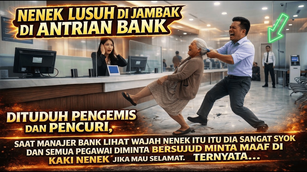 KISAH NYATA! NENEK DI JAMBAK DI BANK, PAS MANAJER LIHAT WAJAHNYA SEMUA SYOK & BERSUJUD. TERNYATA..