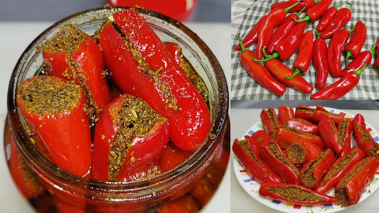 सालों साल चलने वाला लाल मिर्च का भरवां अचार/Lal Mirch ka Achar/Red Chilli Pickle/Pickle/Chef Ashok