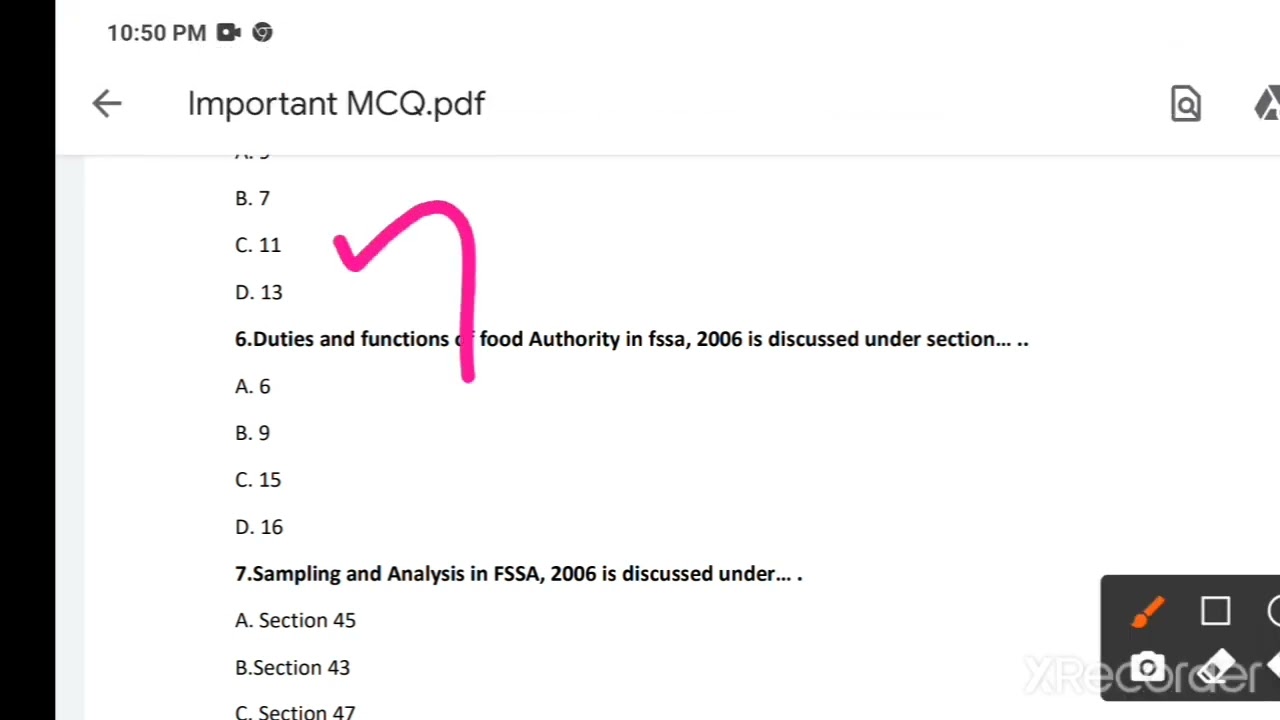 FSO& CFSO important MCQ