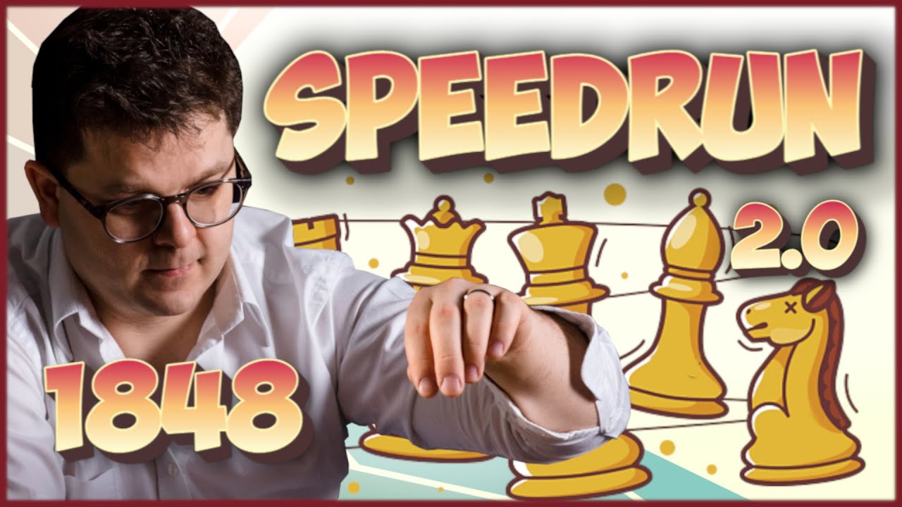 Rekordowo MOCNY OPONENT | szachy: speedrun 2.0