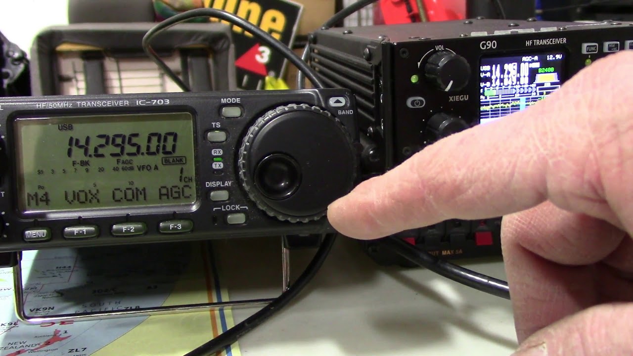 SSB side by side of XieGu G90 and Icom IC 703 April 2019