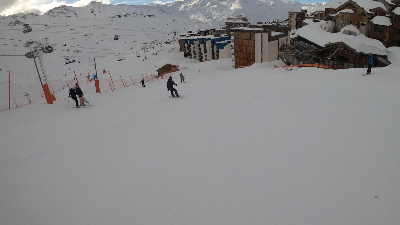 Piste Red Lac LeBlanc Les Vires & Croissant  Les 3 Vallees/Val Thorens North-east ski