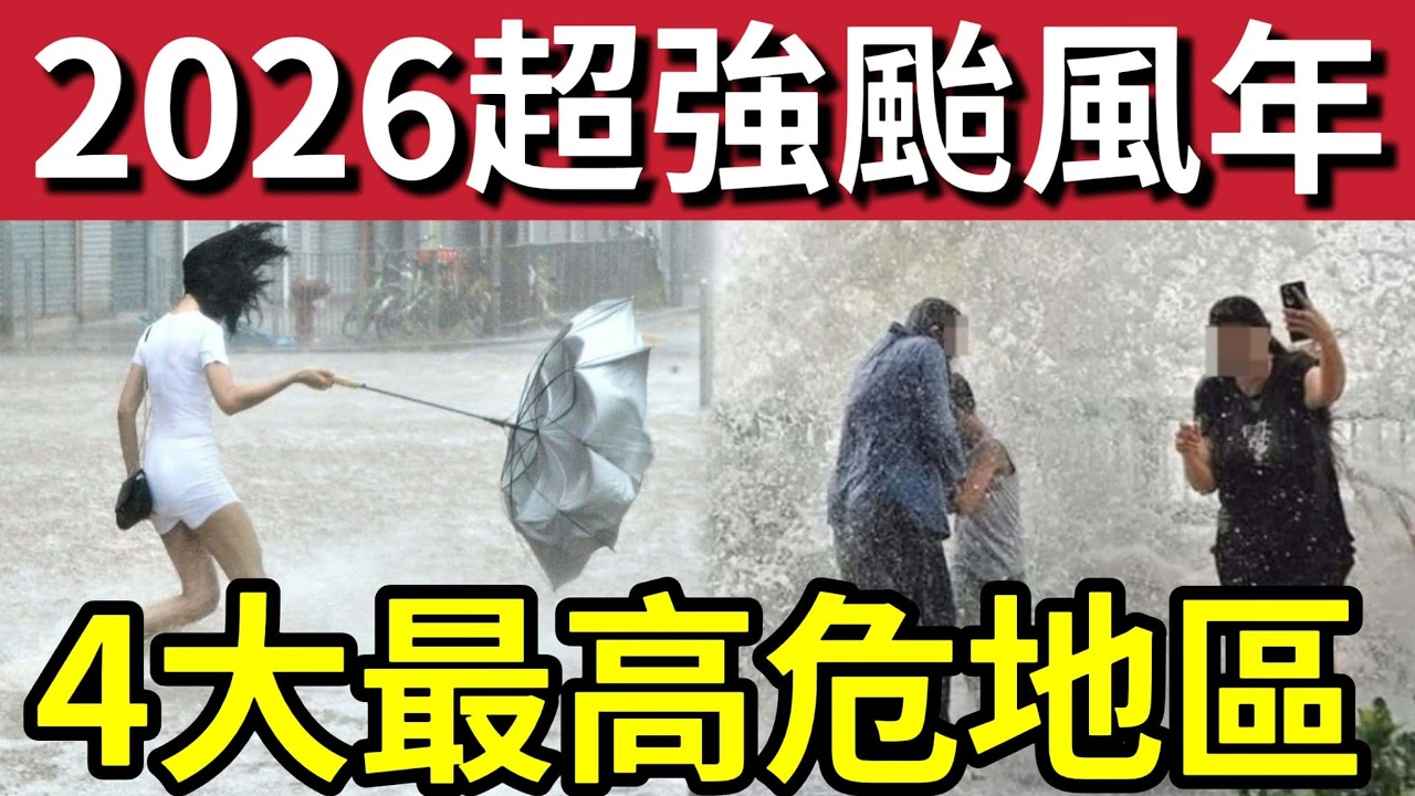 小心！2026超強颱風年！中國專家警告「沿海地區」有大災？超級厄爾尼諾「絕不簡單！」#天文台 