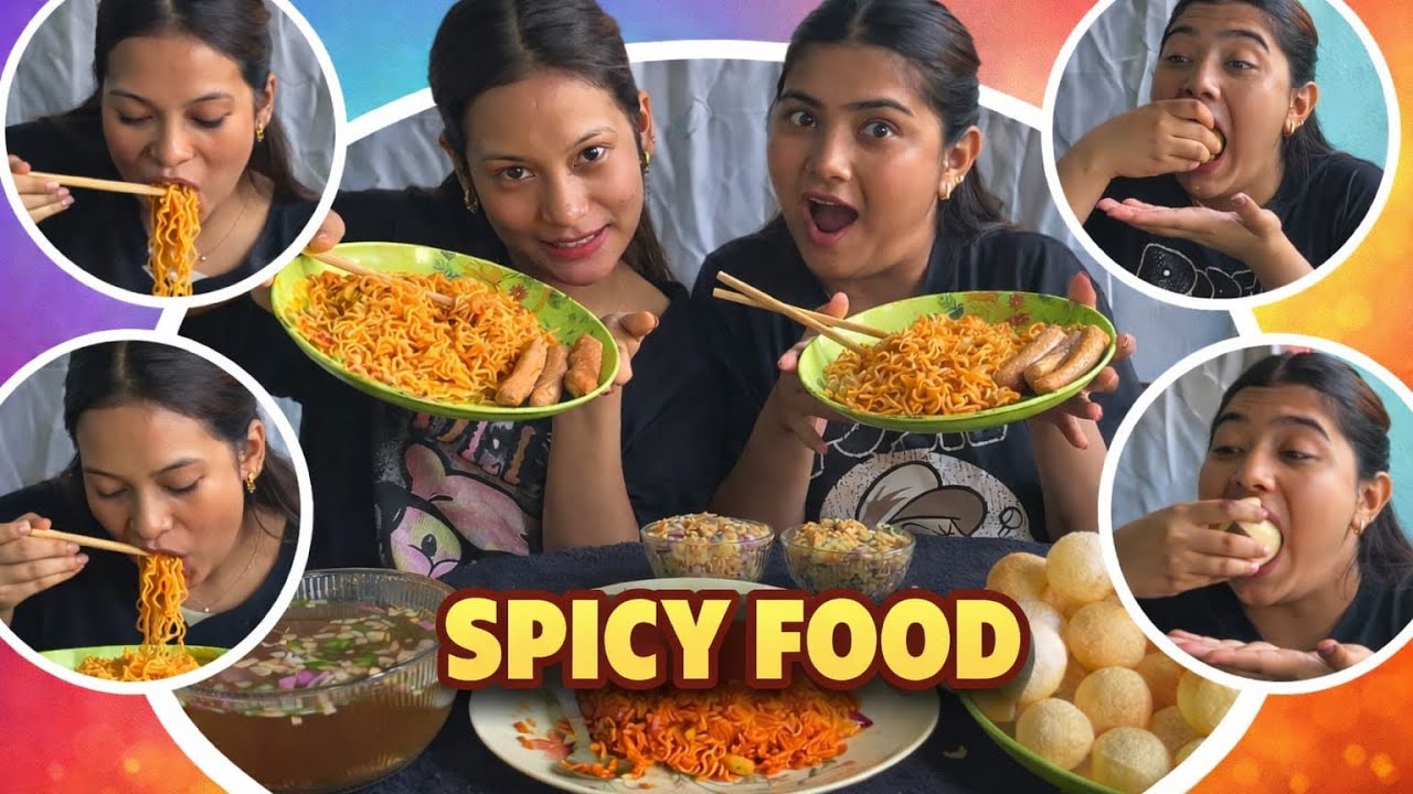 First time mukbang||Khanaii sakenaw sathi haru🤣