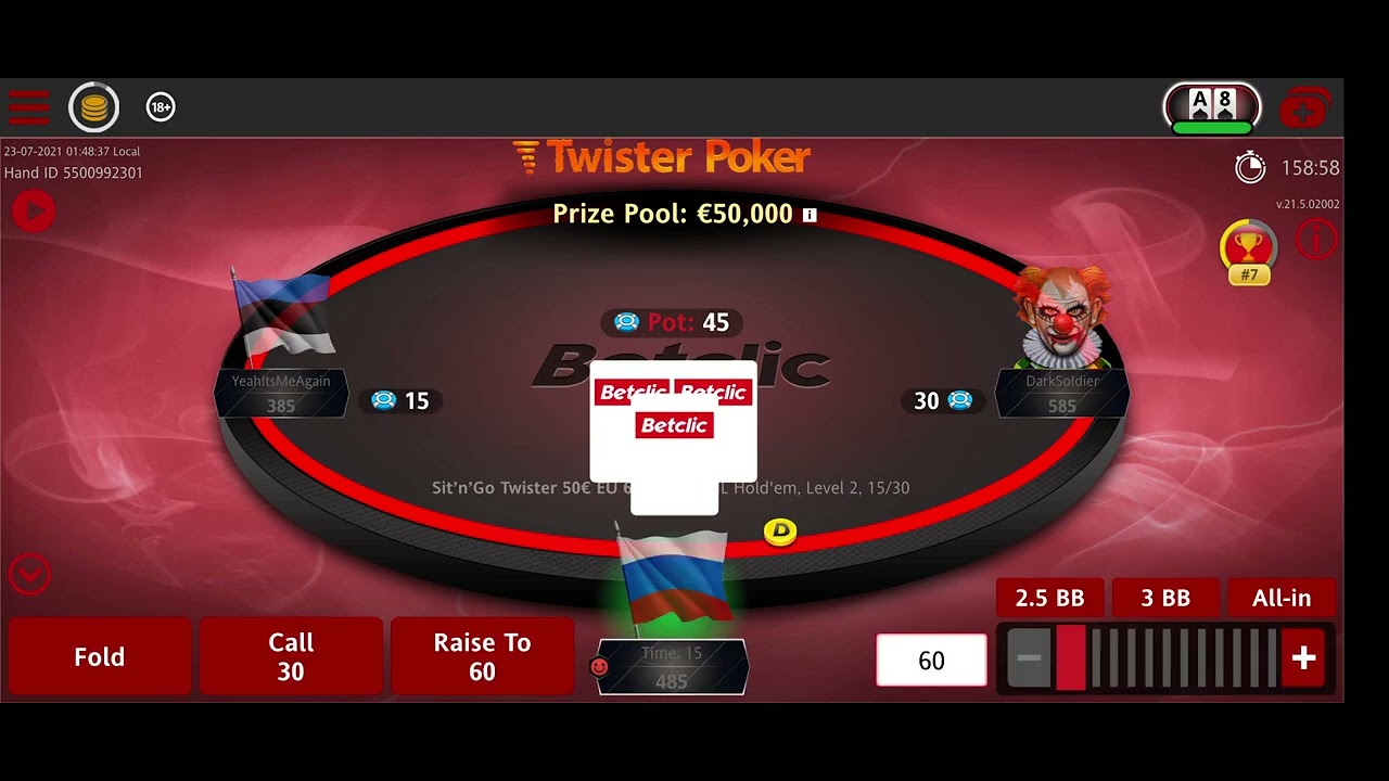 Twister Buy In: 50€ Prize Pool 50 000€ 🤑🥳