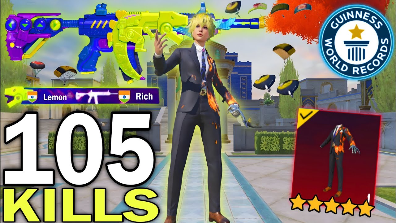 105 KILLS!😍 MY NEW BEST AGGRESSIVE RUSH GAMEPLAY With BEST SET🔥PUBG MOBILE