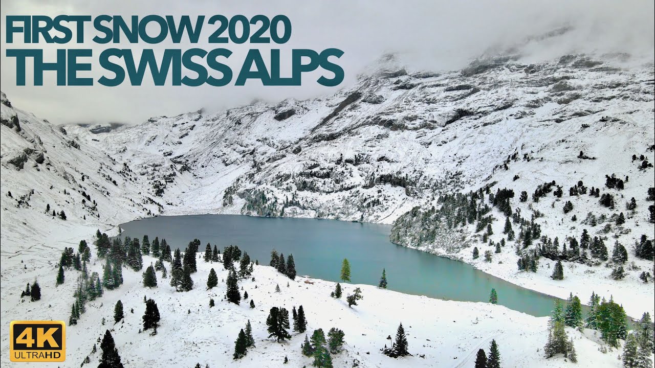 Swiss Alps 2020 - First Snow - Engstlenalp, Engstlensee, Graustock - 4K Drone Video