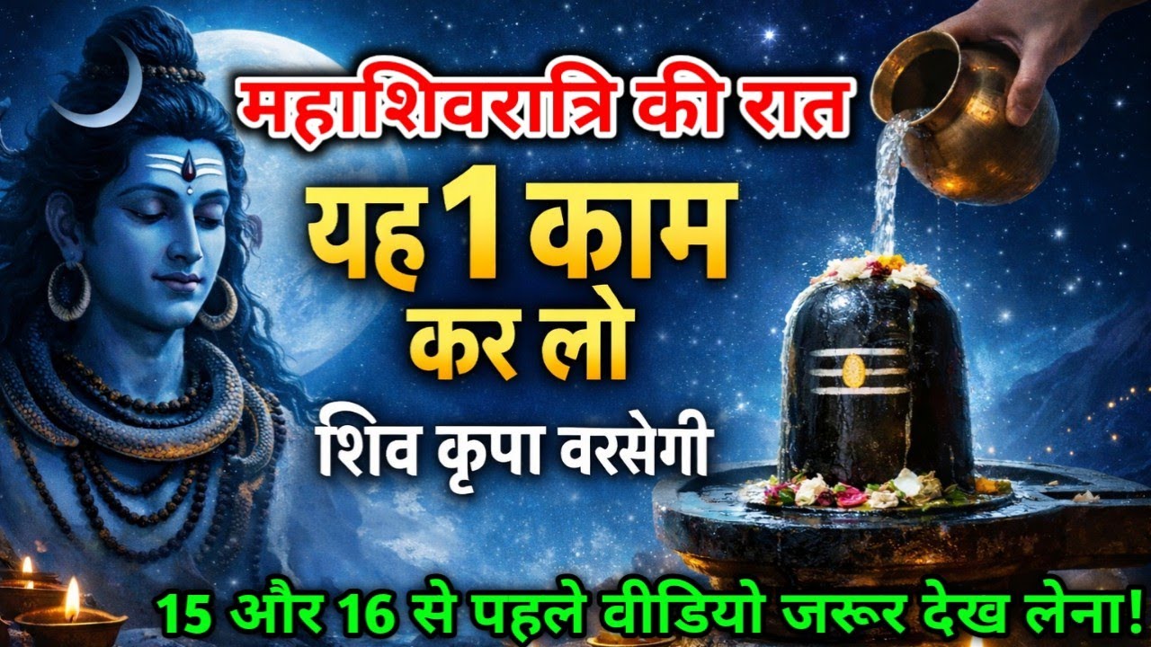महाशिवरात्रि की रात यह 1 काम कर लो, शिव कृपा पाने का सरल उपाय  #mahashivratri #bhaktishorts