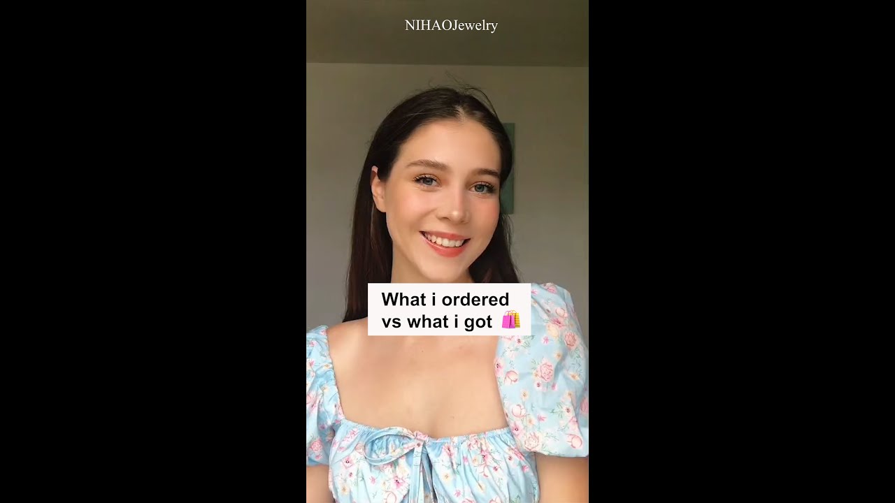 Nihaojewelry online vs reality try on haul #unboxing  #shorts