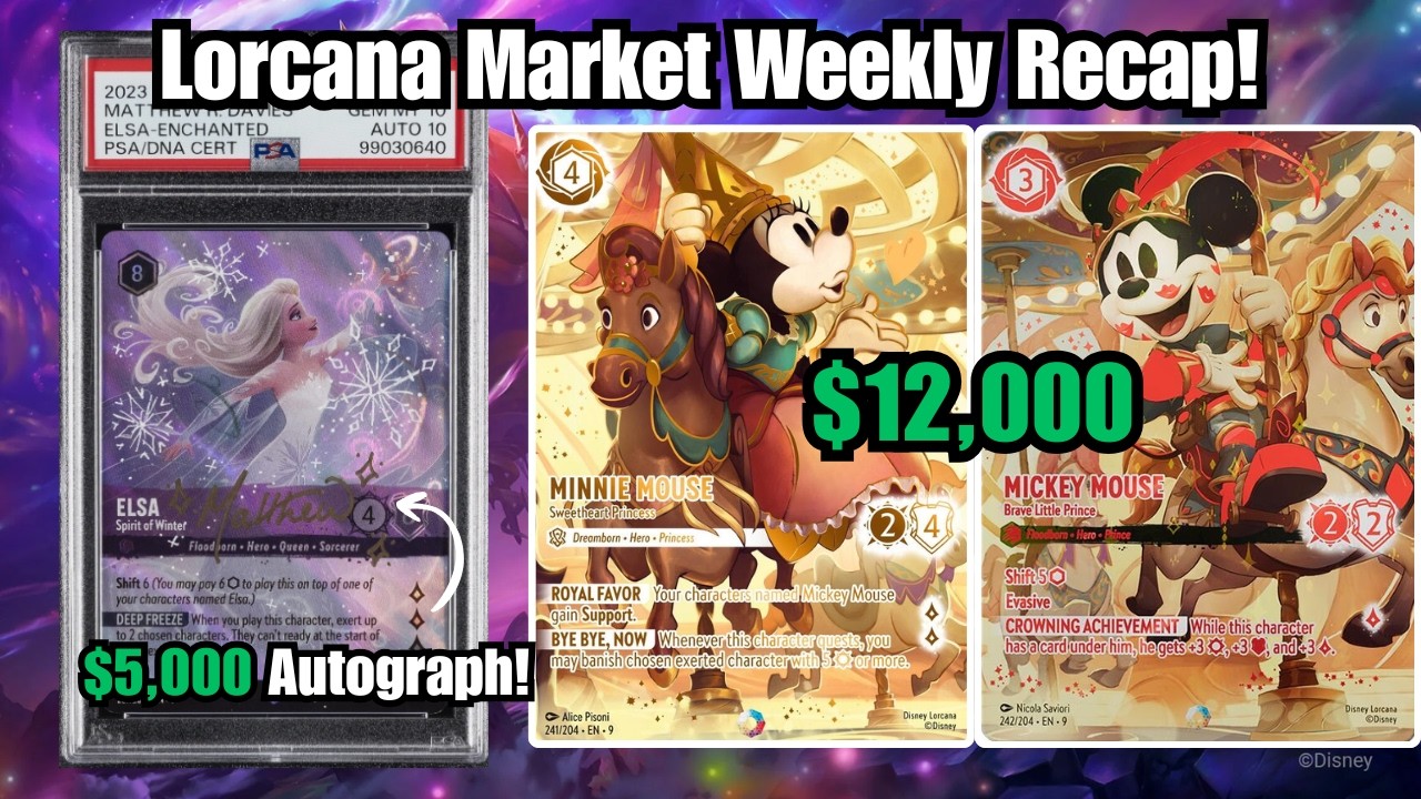 Top 5 Disney Lorcana Sales This Week (Including a $12,000 sale) - Weekly Sales Recap!